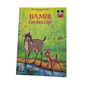 Vintage 1979 Bambi Grows Up Walt Disney Children's Book Storybook‎ Picture Book